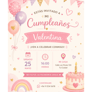 Invitación de Cumpleaños